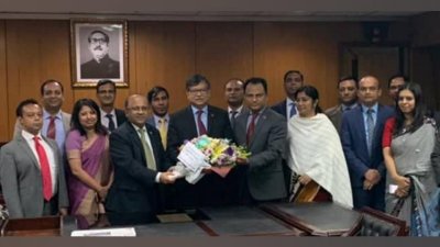 নতুন পররাষ্ট্র সচিব মাসুদ বিন মোমেনকে অভিনন্দন জানান বিএফএসএ নেতারা