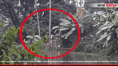 সড়কে বসানো ড্রেজার মেশিন