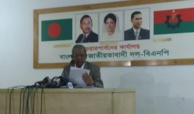 সংবাদ সম্মেলনে মির্জা ফখরুল ইসলাম আলমগীর