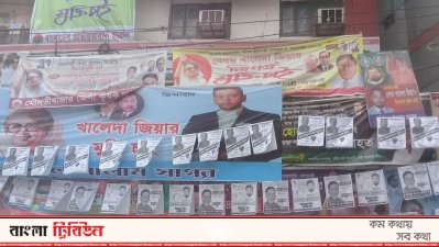 নয়া পল্টনে বিএনপির কেন্দ্রীয় কার্যালয়ের সামনে ঝুলছে দলীয় মেয়র প্রার্থী ইশরাক হোসেনের পোস্টার। তবে তার পোস্টারের চেয়ে কমিশনার প্রার্থীর পোস্টারে প্রচারণাই সেখানে বেশি।