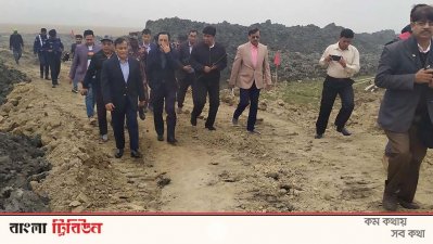 সীমান্ত সুরক্ষা সড়ক পরিদর্শনে পানিসম্পদ প্রতিমন্ত্রী 