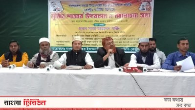 মুজি শতবর্ষ উপলক্ষে স্বতন্ত্র ইবতেদায়ি শিক্ষকদের আলোচনা সভা