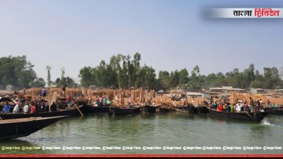 নাব্য সংকটের জন্য ব্রহ্মপুত্রের তীরের হাটে আসতে অসুবিধা হচ্ছে
