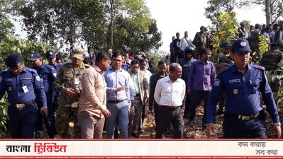 বিজিবি-গ্রামবাসী সংঘয়ের পর মাটিরাঙ্গায় ঊর্ধ্বতন কর্মকর্তারা