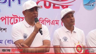 বক্তব্য দিচ্ছেন পুলিশের মহাপরিদর্শক (আইজিপি) ড. জাবেদ পাটোয়ারী