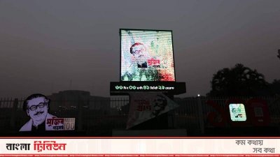 মুজিববর্ষের ক্ষণগণনা ডিসপ্লেতে চলবে স্বাধীনতার সুবর্ণজয়ন্তী অনুষ্ঠান