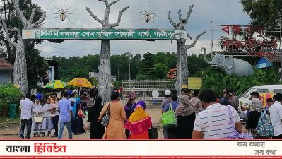 বঙ্গবন্ধু শেখ মুজিব সাফারি পার্কের প্রবেশ গেট   