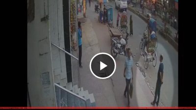 সিসিটিভি ফুটেজের একাংশ