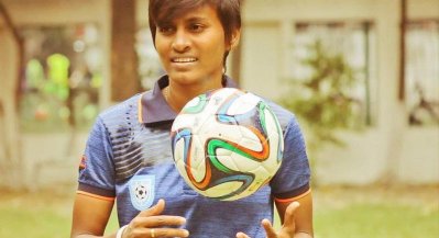 বাংলাদেশ নারী ফুটবল দলের অধিনায়ক সাবিনা খাতুন। ছবি: ফেসবুক থেকে