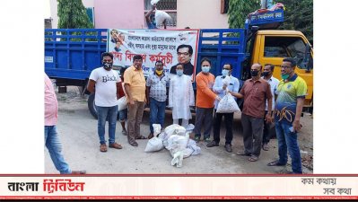 যশোর শহরে দুস্থদের জন্য কাজী নাবিল আহমেদের খাদ্য সহায়তা অব্যাহত