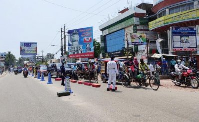 চাঁদপুর শহরে পুলিশের অভিযান