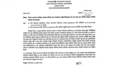 বিতর্কিত তালিকা বিষয়ে নির্দেশনা