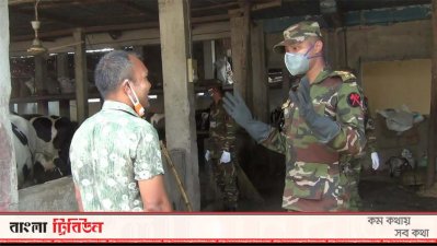 খামারিদের দুধ বিক্রিতে সহায়তা করছে সেনাবাহিনী