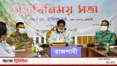 আম বিষয়ক মতবিনিময় সভায় সভাপতিত্ব করেন রাজশাহী জেলা প্রশাসক মো. হামিদুল হক