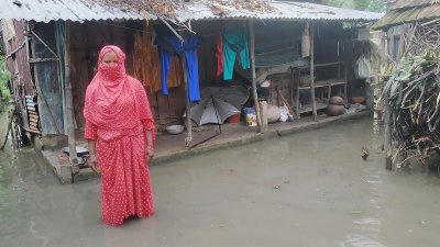 কেশবপুর পৌর এলাকায় জলাবদ্ধতা (ছবি সংগৃহীত)