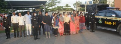 প্রতারক চক্রের আটক ২০ জন