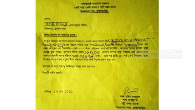 নির্দেশনা না মেনে ঋণ পরিশোধে পল্লী সঞ্চয় ব্যাংকের নোটিশ