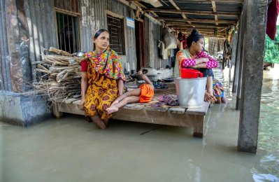 গাইবান্ধার ফুলছড়িতে বন্যা (ছবি: ফোকাস বাংলা)