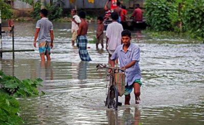 টাঙ্গাইলে বন্যা (ছবি: ফোকাস বাংলা)