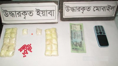 রাজবাড়ী র&zwnj;্যাবের হাতে উদ্ধার হওয়া মাদকদ্রব্য