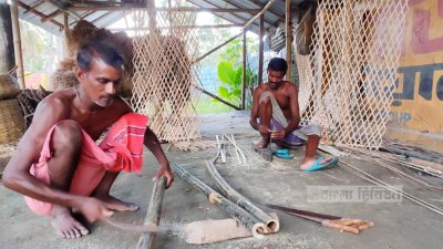 বনে বেতের অভাব, ঋষিপাড়ায় অন্ন সংকট