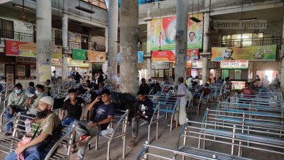 মহাখালীতে চাপ নেই যাত্রীদের