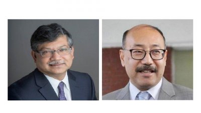 মাসুদ বিন মোমেন ও হর্ষ বর্ধন শ্রিংলা