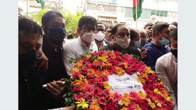 ২১ আগস্টে নিহতদের স্মরণে স্বেচ্ছাসেবক লীগের শ্রদ্ধা