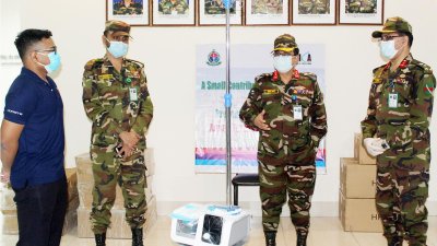 করোনায় কুর্মিটোলা হাসপাতালের পাশে এক্স মেডিক্যাল ক্যাডেট অ্যাসোসিয়েশন