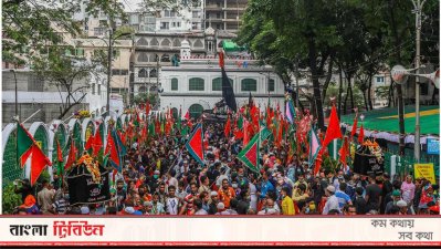 হোসেনি দালান চত্বরে তাজিয়া মিছিল