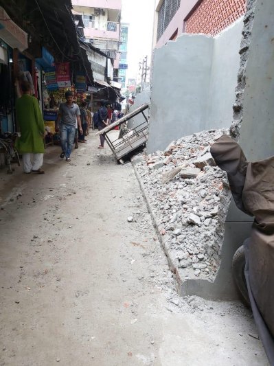 ভেঙে ফেলা হয়েছে সেই দোকান 
