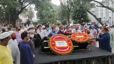 প্রয়াত ফেরদৌস কোরেশীর মরদেহে শ্রদ্ধাঞ্জলি