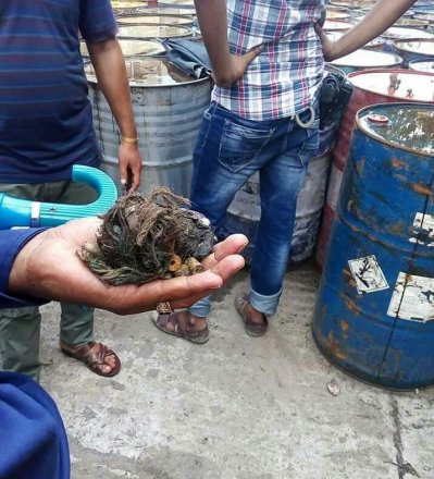 বেনাপোল বন্দরে বিস্ফোরিত বোমার অংশ 