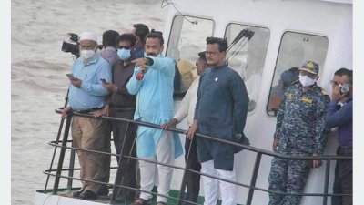 নদীপথ পরিদর্শনে নৌ-প্রতিমন্ত্রী