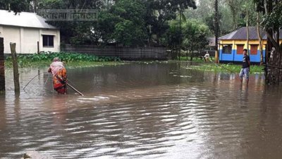 জলাবদ্ধতায় নাকাল পঞ্চগড় পৌরবাসী