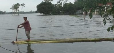 গাইবান্ধার সাত উপজেলার বিস্তীর্ণ এলাকা প্লাবিত