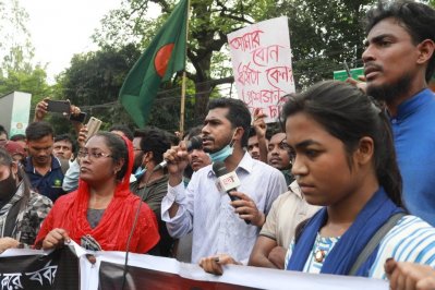 বিক্ষোভ মিছিলে নুরুল হক নুর