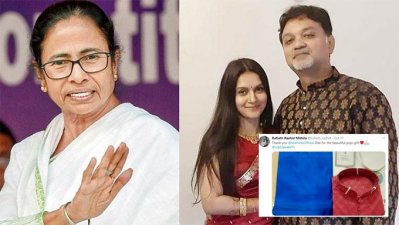 মমতা ব্যানার্জি ও মিথিলা-সৃজিত