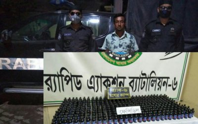 ফেনসিডিলসহ আটক কবির হোসেন 