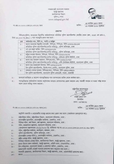 অতিরিক্ত আইজিপি হলেন পুলিশের ৬ কর্মকর্তা