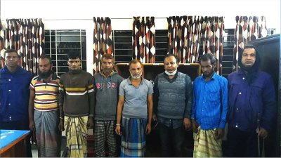 জুয়া খেলা ও গাঁজা সেবনের অপরাধে যুবলীগ নেতাসহ ৬ জনের কারাদণ্ড