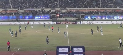 বাংলাদেশ-নেপাল ম্যাচের একটি মুহূর্ত