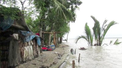 জোয়ারে ভাসে মোংলার ১০ গ্রামের মানুষ
