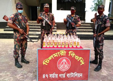 মাদকের বিরুদ্ধে বিজিবির একাধিক অভিযান
