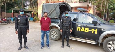 গ্রেফতারকৃত মো. আকতার হোসেন মাসুদ 