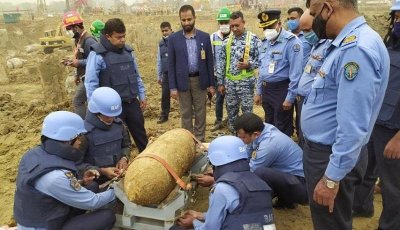 বিমানবন্দরের নির্মাণাধীন টার্মিনালে মিললো যুদ্ধকালীন বোমা