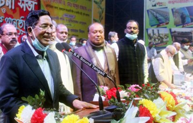 অনুষ্ঠানে বক্তব্য রাখছেন কৃষিমন্ত্রী 