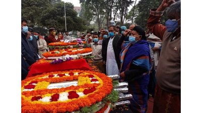 বাম রাজনীতিক আজিজুর রহমানকে শেষ শ্রদ্ধা