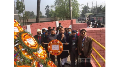 যশোরে বুদ্ধিজীবী দিবস স্মরণে সর্বস্তরের শ্রদ্ধার্ঘ্য নিবেদন।