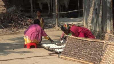 চলছে বড়ি তৈরি